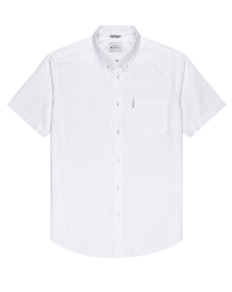 Ben Sherman Oxford Short Sleeve Shirt White